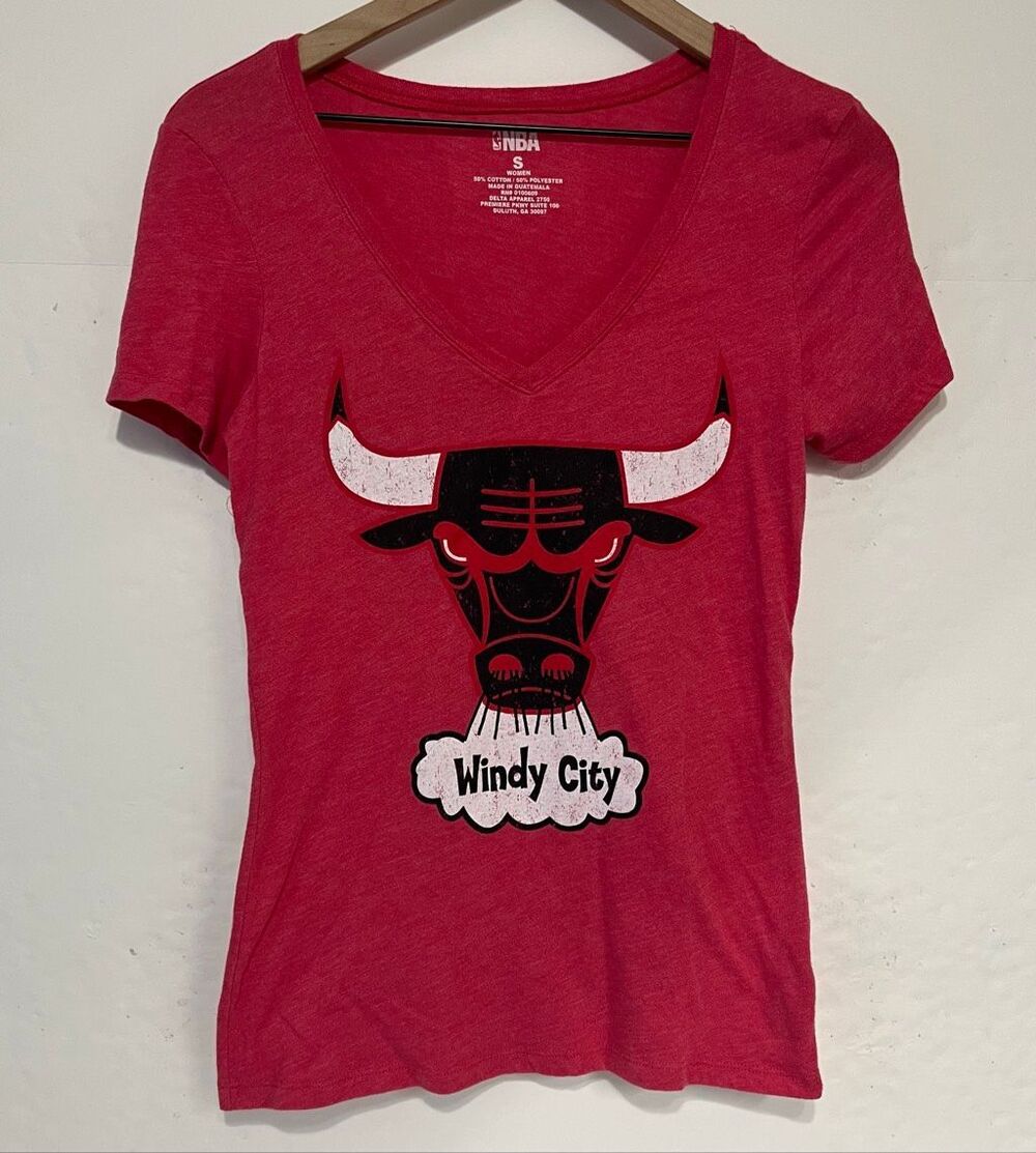 NBA Chicago Bulls Red Tee   Size S